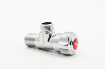  Jinde bathroom toilet water heater Hand basin All copper thickened large flow hot and cold water switch Triangle valve faucet