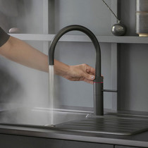 German imported Quooker Kuca Fusion round charcoal black kitchen hot water soda direct drinking water faucet