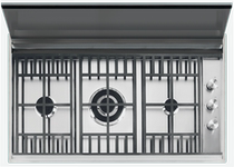 Italian imported Barazza Balaza 3-eye grille with cover cover 90cm embedded gas stove