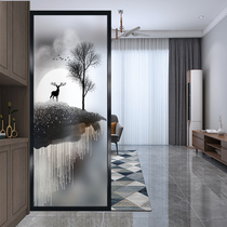 Modern simple and extravagant living room glass screen partition decoration bedroom dining room blocking household light transmission porch