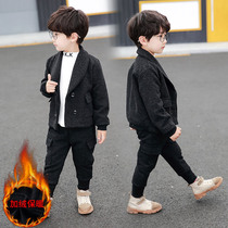 Children suits suit foreign gas boys winter 5-year 3 old 3 children Inlenty and florin dress rehearsal to thicken