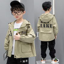 Boy jacket Spring and autumn new CUHK Tong Liancap Emergency clothes Han version Fat children jacket zipped shirts handsome windweaters