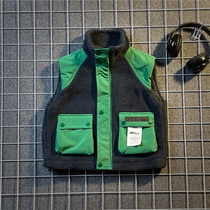 Male Girl Autumn Winter Sweater Boy 100 lap Machia 2021 Winter fit new CUHK Sheep Lamb Cashmere Kan Shoulder Jacket