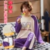 Quần áo giam giữ cho phụ nữ mang thai, đồ ngủ cho con bú, chăn bông, bộ quần áo chăm sóc bà bầu và sau sinh, 5 tháng 4 mùa xuân và mùa hè 6 mỏng - Giải trí mặc / Mum mặc