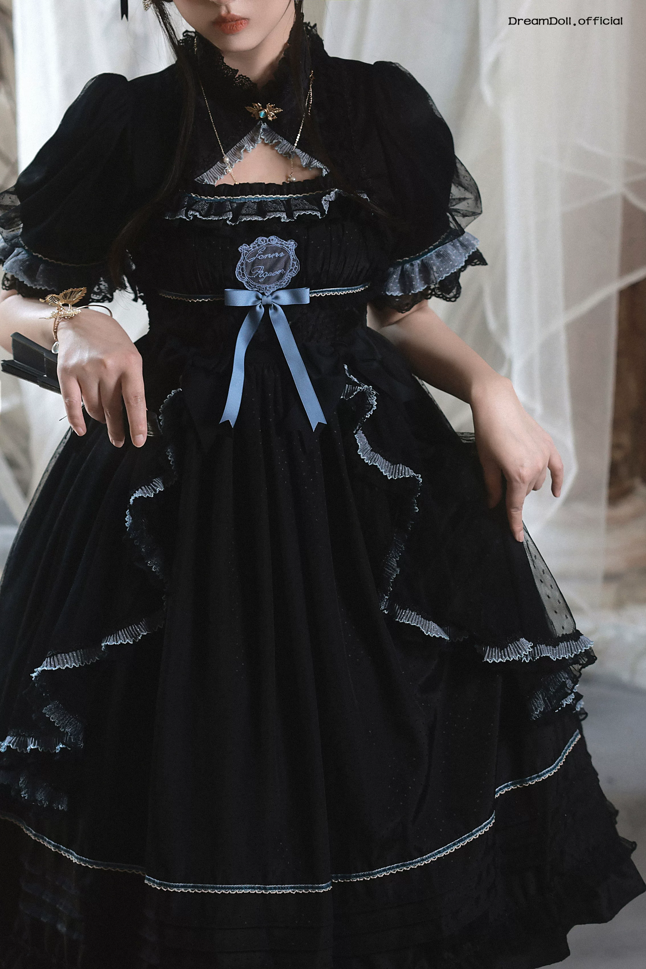 *Spot drops*Mihua Man Yunyun китайский ветер короткий рукав OP без рукавов JSK оригинальный дизайн Lolita