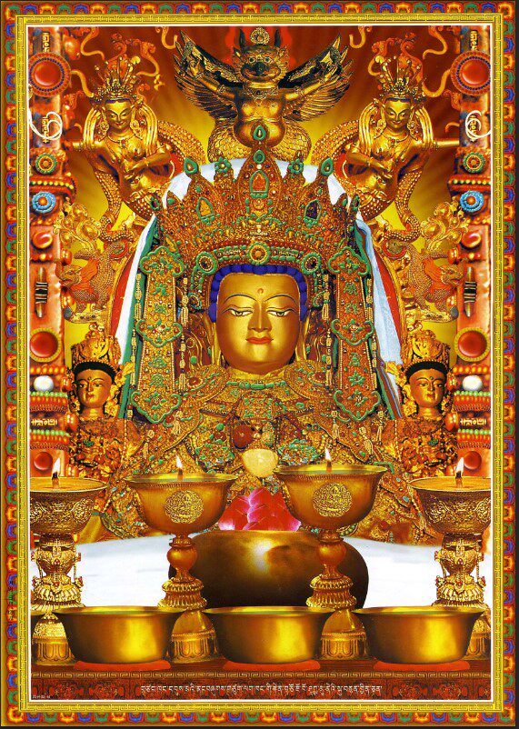 Knot Buddha Statue Buddha portrait Sakyamuni Buddha statue hanging painting Donka photo home dedicated to the pendulum