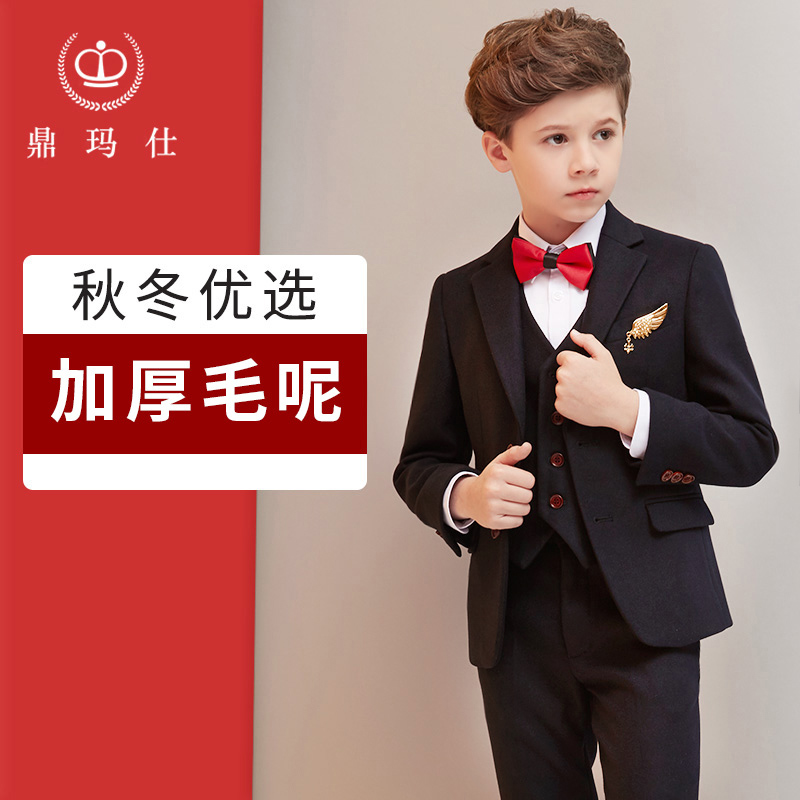 Trẻ em phù hợp với bộ đồ đẹp trai hoa hiệu suất boy váy đàn piano váy trong cậu bé cậu bé phù hợp với chiếc áo khoác mùa xuân lớn.