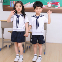 Kindergarten Garden Clothing Summer Clothing Navy Wind Graduation Clothes Pure Cotton Suit Children Play Out of Primary School Childrens school uniforms New