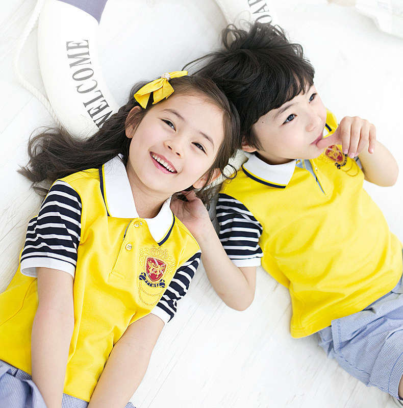 Kindergarten clothing summer children's class clothing chorus clothing academic style Korean version of graduation clothing primary school uniform set
