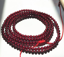 Natural crystal wine red garnet waist chain female red rope belt