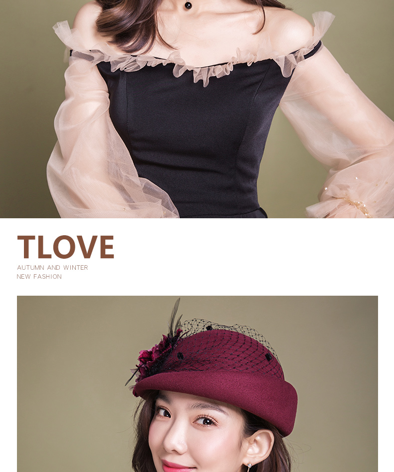 Chapeau pour femme TLOVE en Poilue - Ref 3233622 Image 17