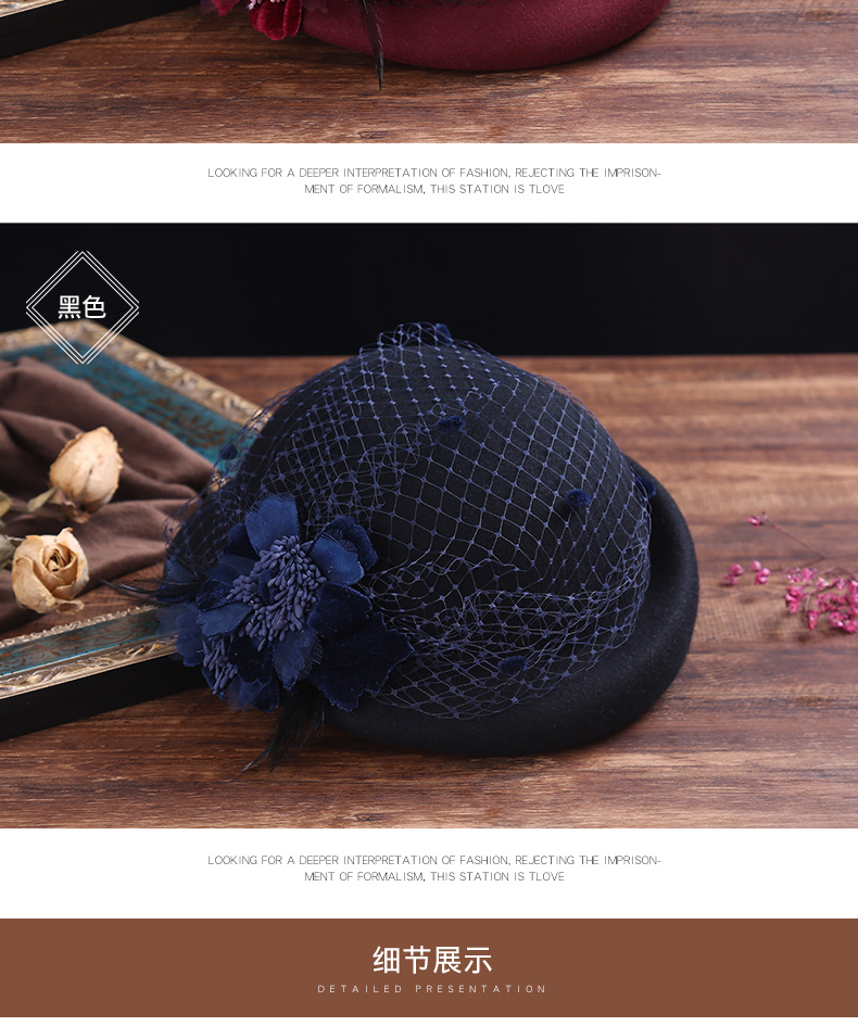 Chapeau pour femme TLOVE en Poilue - Ref 3233622 Image 22