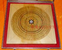 Custom tiger bone Wanan compass 12-inch comprehensive disc base plate crosshair handmade wooden Feng Shui compass