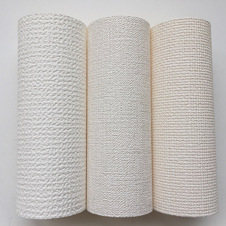 Japan imported wallpaper original wallpaper Nordic style pure pigment color white light yellow milk coffee linen Japanese simple style