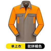 Коричневая одиночная рубашка под апельсином