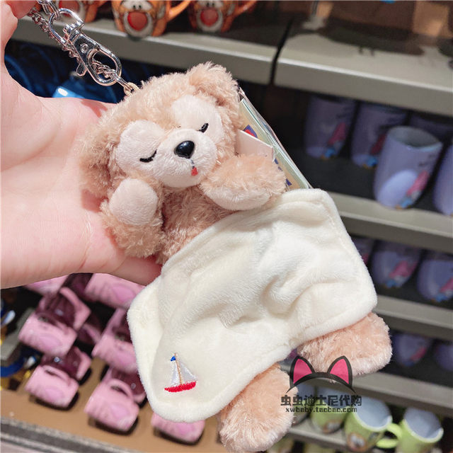 Hong Kong Disney Sweet Dreams Series Cute Sleeping Posture Keychain Bag Pendant Stellalou Shelliemay Duffy Sleeping Plush Toy