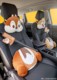 Shanghai Disneyland Car Lumbar Cushion Backrest Pillow Car-Use Chichititi Car Sunshade Set