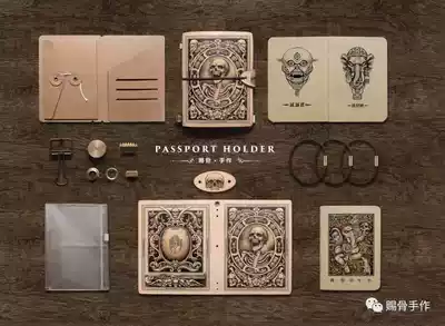 Bone hand work-passport holder ticket holder for travel abroad multi-function protective cover certificate storage bag holster