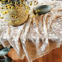 The shopkeeper recommended the Mori literature and art pastoral cotton thread woven lace hollow square tablecloth coffee table cloth sofa cover cloth