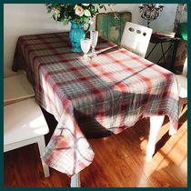 Nordic ins Net red table cloth idyllic Plaid tablecloth tea table cloth tablecloth picnic cloth retro American country