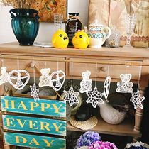 Flawless throwing retro pastoral style cotton handmade crochet decoration pendant festival wedding set props catcher dream net