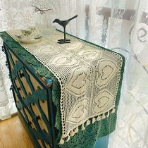 Blue Autumn Original Romantic Fields Cotton Thread Crochet Hook Lace Hollowed-out Tablecloth Tablecloth Table Flag TV Cabinet Dust Cap Towel Cloth