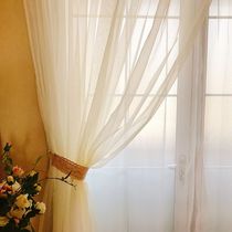 Clearance sale European style Korean pastoral finished white window curtain balcony floor-to-ceiling window bedroom window