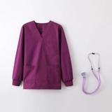 Хлопковая летняя тонкая униформа врача, рабочий лонгслив подходит для мужчин и женщин, короткий рукав