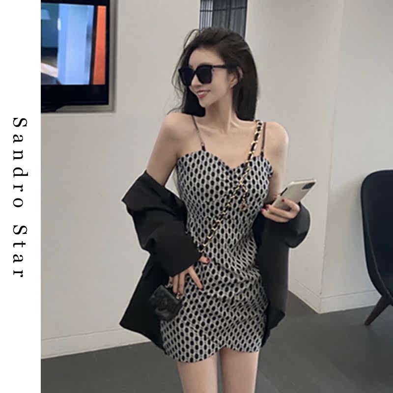 Sandro Star small sub-harnesses for women's summer design Skinder with lean temperament casings for short skirts