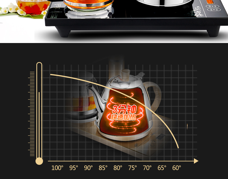 siêu điện sắc thuốc Tự động trên ấm đun nước điện ấm đun nước thông minh ấm đun nước ấm đun nước cách nhiệt bộ trà phù hợp với nồi chè ấm đun siêu tốc philips