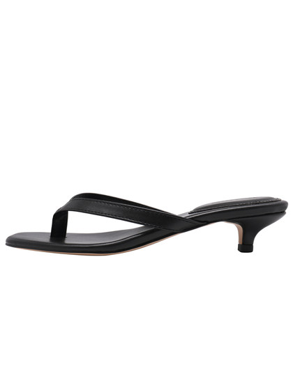 ZABA TANA 2025夏季夹脚拖鞋女凉鞋猫跟凉拖夹趾外穿小高跟人字拖