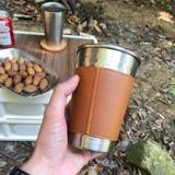 Кофейный стакан из нержавеющей стали для кемпинга, чехол, защита от ожогов