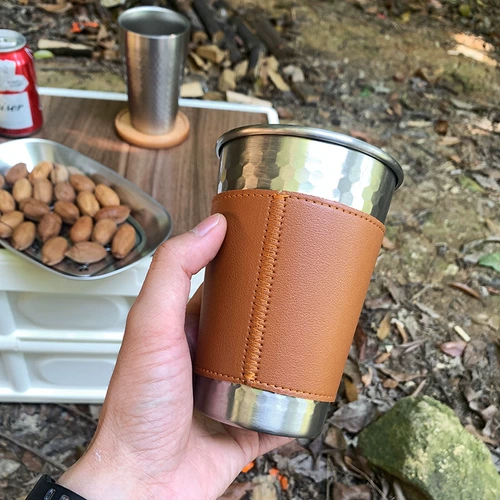 Кофейный стакан из нержавеющей стали для кемпинга, чехол, защита от ожогов
