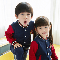 Kindergarten garden clothes spring and autumn two-piece sportswear primary and secondary school uniforms set Autumn childrens class clothes graduation