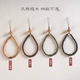 Мобильный телефон из сандалового дерева, изысканный ремешок, подвеска из грецкого ореха