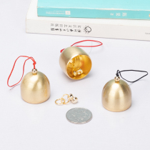 Pure copper mini bells DIY metal small wind chimes Material accessories Childrens handmade jewelry Holiday pendant decorations