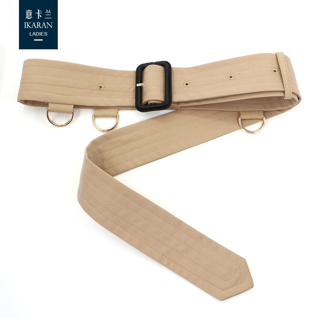 ウィンドブレーカーベルト本革バックルストラップ布レース装飾ピンバックルアクセサリーウエストベルト無地穴あきコットンレディース