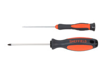 Double color handle flower screwdriver S056303 T8*100 steel shield tool imported screwdriver
