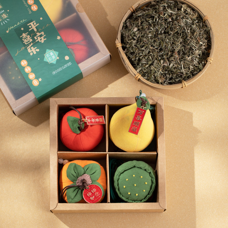 Fragrant Bag sachet Artisanal Diy Material Bag End Afternoon Agrass Mosquito Repellent Carry-on Car Pendant Persimmon Ruyi