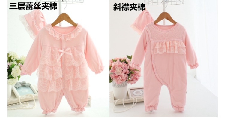 Hộp quà mùa đông cho bé trăng rằm trăm ngày mùa đông clip cotton sơ sinh dày nữ công chúa bộ quà tặng set hộp quà tặng quần áo sơ sinh