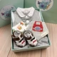 Hộp quà cho bé mùa hè Nam bé Mùa hè ngắn tay Cotton Bông quý ông Haberdash Dress Set Little Prince Baiti Quà tặng