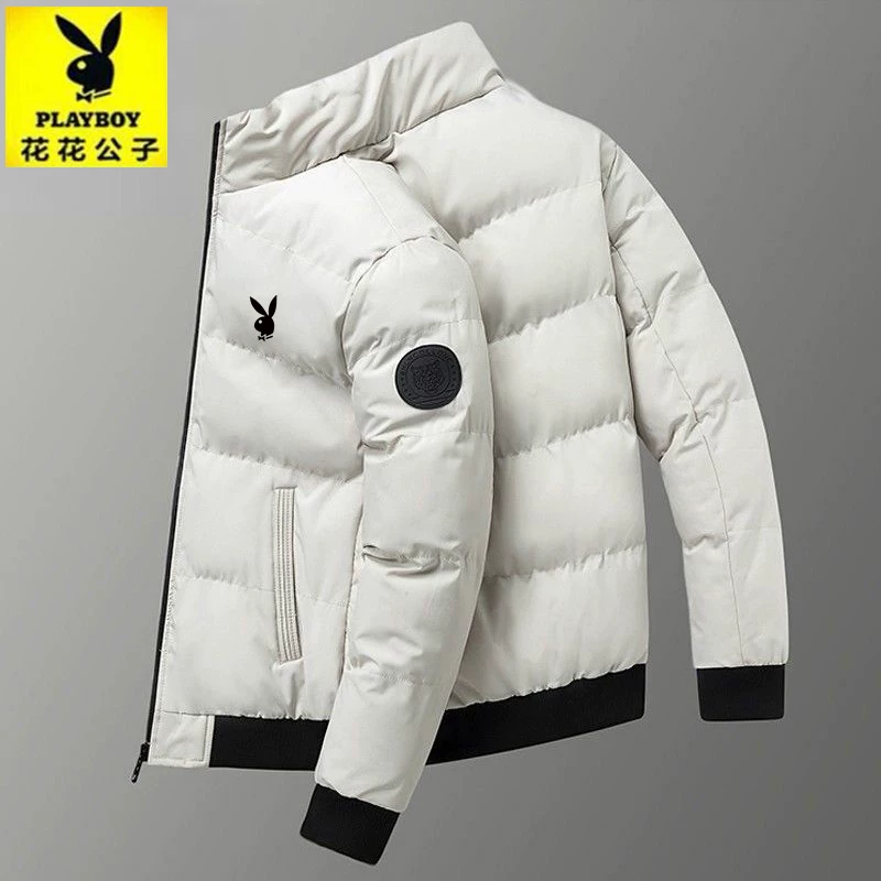 Demi-season warm down jacket with down
