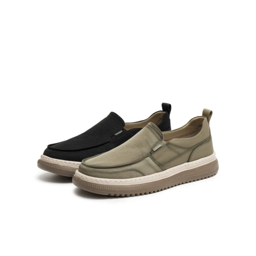 Tianmeiyi/Новинка 2025 года, осенняя стильная однотонная мужская тканевая обувь для торговых центров на толстой подошве, 3VQ01CM5