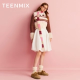 Флисовые удерживающие тепло туфли на платформе, обувь, короткие сапоги, зимние ботинки