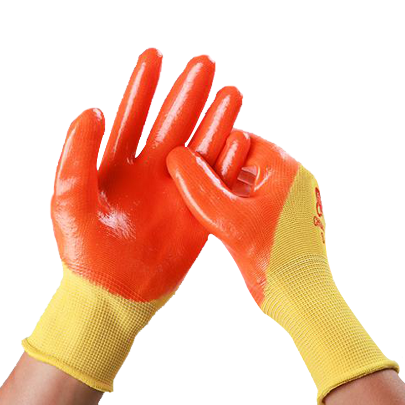 Chuangxin s318PVC imported glue thickened, wear-resistant, soft, comfortable, breathable, environmentally friendly, oil-resistant, high-quality protective gloves
