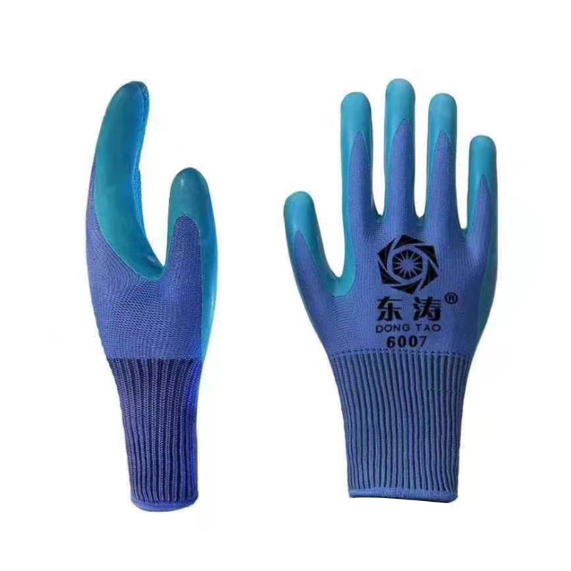 Dongtao 6007 latex physical pressure cosy and durable wear - resistant outdoor work general labor gloves