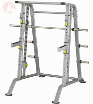 Gantry Smith gym is equipped with safety professional protection precision force equipment Barbell push squat rack