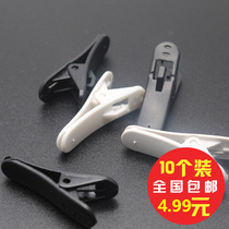 10pcs headphone wire clip headphone clip collar clip headphone round wire flat wire clip earplug wire clip microphone clip