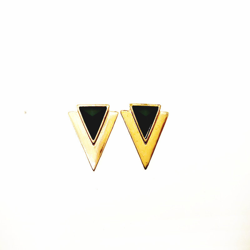 Korean Internet Celebrity Earrings That Make the Face Look Slimmer, Stylish and Simple Geometric Triangle Earrings for Women, Versatile and Unique Ear Accessories