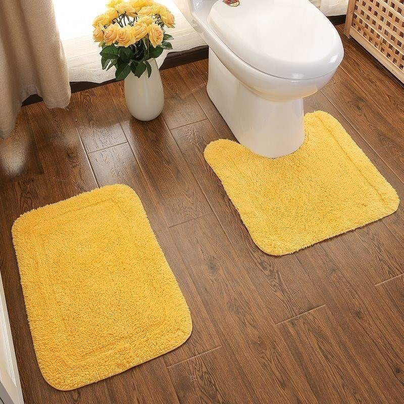 Cotton absorbent mats bathroom toilet toilet mat bathroom